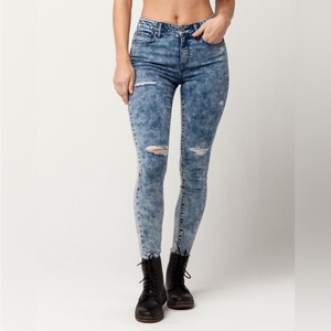 RSQ sold‎ at tillys high rise stone wash stretch jeans